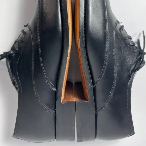 CHARLES TYRWHITT Wing-tip, Back Leather Oxford shoes EU8 1/2 US9 Made in England
